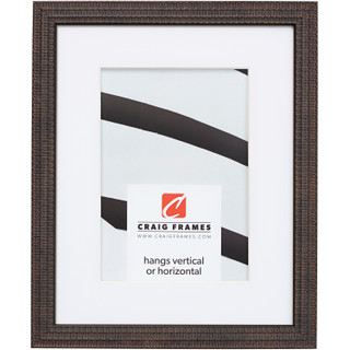 Farnsworth .75", Antique Black Matted Picture Frame
