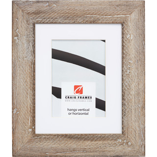 Hatteras 2", Boho Rustic Beachwood Matted Picture Frame