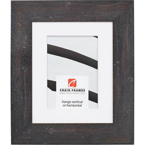 Hatteras 2", Boho Rustic Black Matted Picture Frame