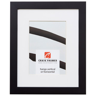 Confetti .875", Matted Black Picture Frame