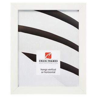 Confetti .875", White Picture Frame