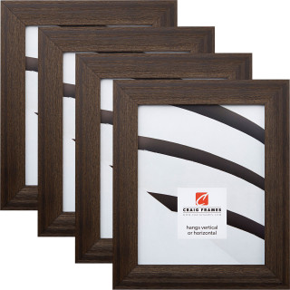 Driftwood 15 1.5", Weathered Black Picture Frames - 4 Piece Set