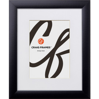 Contemporary 1", Matted Gallery Black Picture Frame