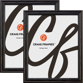 Wiltshire 200 .75", Ebony Picture Frames - 2 Piece Set
