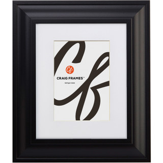 Upscale 2", Matted Satin Black Picture Frame