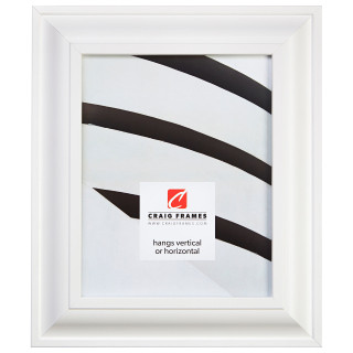 Upscale 2", White Satin Mica Picture Frame