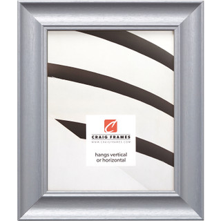 Vintage Revival 1.75", Brushed Silver Picture Frame