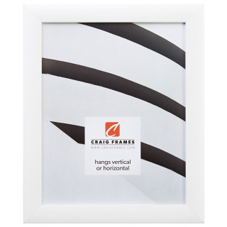 Contemporary 1", White Satin Picture Frame