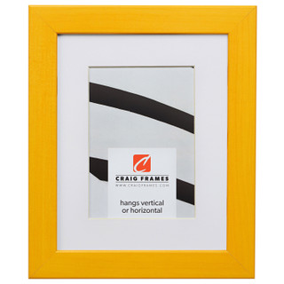 Colori 125 1.25", Yellow Matted Picture Frame
