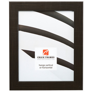 Bauhaus 125 1.25", Scratched Black Picture Frame