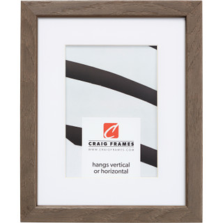 Farmhouse Essentials Tall .75", Brown and Gray Matted Picture Frame
