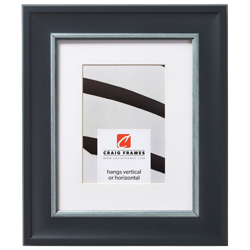 Martin 2", Black Velvet Silver Matted Picture Frame