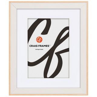 Acoustic 0.875", Matted Classic White Picture Frame