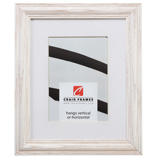 Wiltshire 440 1.25", Matted Whitewash Picture Frame