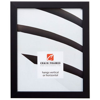 Bauhaus 0.75", Black Satin Mica Picture Frame