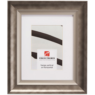 Ventura 2", Matted Pewter and Silver Picture Frame