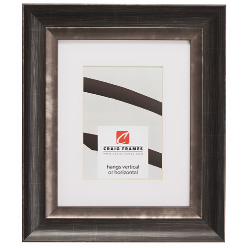 Ventura 2", Matted Aged Silver and Black Picture Frame