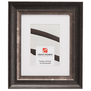 Ventura 2", Matted Aged Silver and Black Picture Frame
