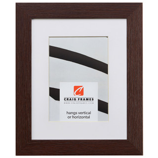 Bauhaus 125 1.25", Matted Textured Brown Oak Picture Frame