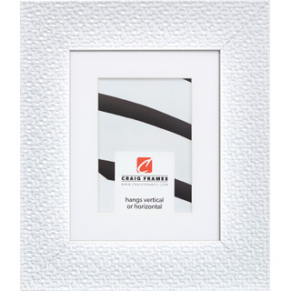 Glimmer 2.375", White Matted Picture Frame