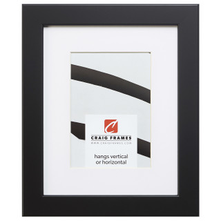 Bauhaus 125 1.25", Matted Black Satin Mica Picture Frame