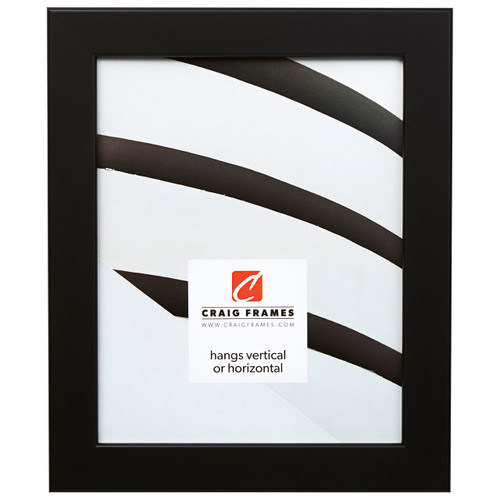 Bauhaus 125 1.25", Black Satin Mica Picture Frame