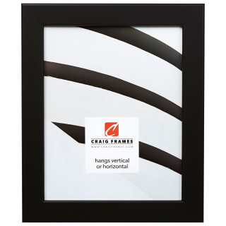 Bauhaus 125 1.25", Black Satin Mica Picture Frame