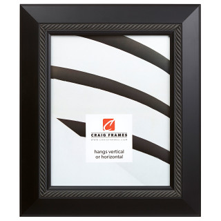 Contemporary Rope 2", Satin Black Picture Frame