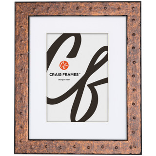 Rivet 1.25", Matted Rust Picture Frame