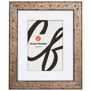 Rivet 1.25", Matted Pitted Steel Picture Frame