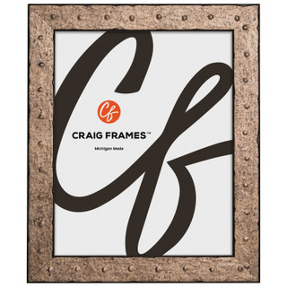 Rivet 1.25", Pitted Steel Picture Frame
