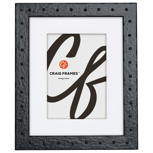 Rivet 1.25", Matted Asphalt Black Picture Frame