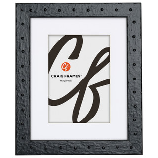 Rivet 1.25", Matted Asphalt Black Picture Frame