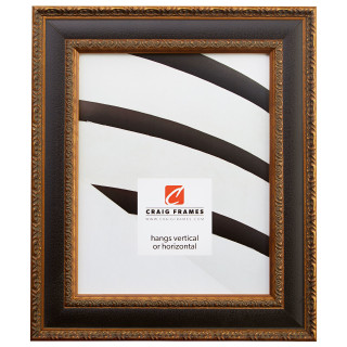 Galerie 1.75", Antique Black & Gold Picture Frame