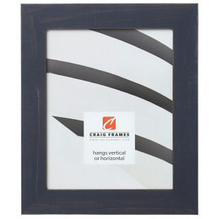 Jasper 1.5", Weathered Blue Picture Frame