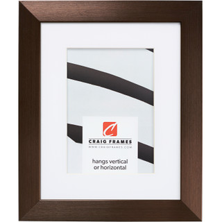 Modern Aesthetics 125 1.25", Brushed Bronze Matted Picture Frame