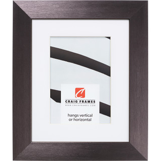Modern Aesthetics 150 1.5", Brushed Charcoal Matted Picture Frame