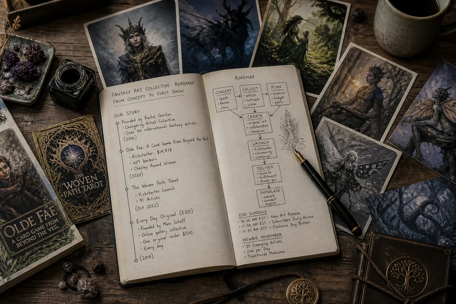 Fantasy Art Collective: Roadmap from Concept to First Show