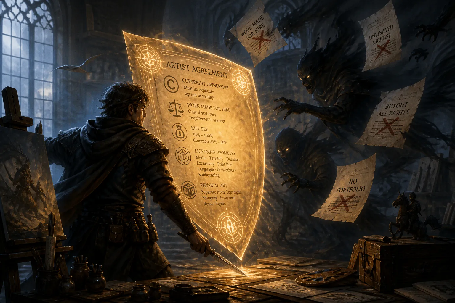 Fantasy art contracts: hidden traps for independent illustrators