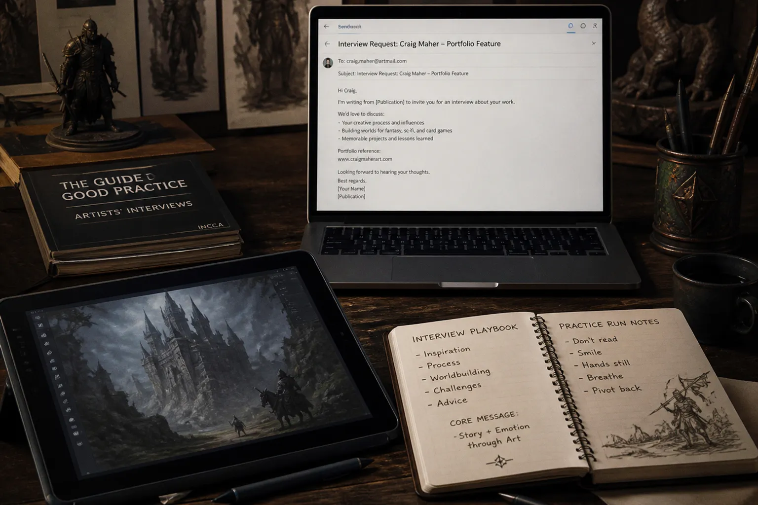 Fantasy Artist Interviews: Pre-Prep Checklist