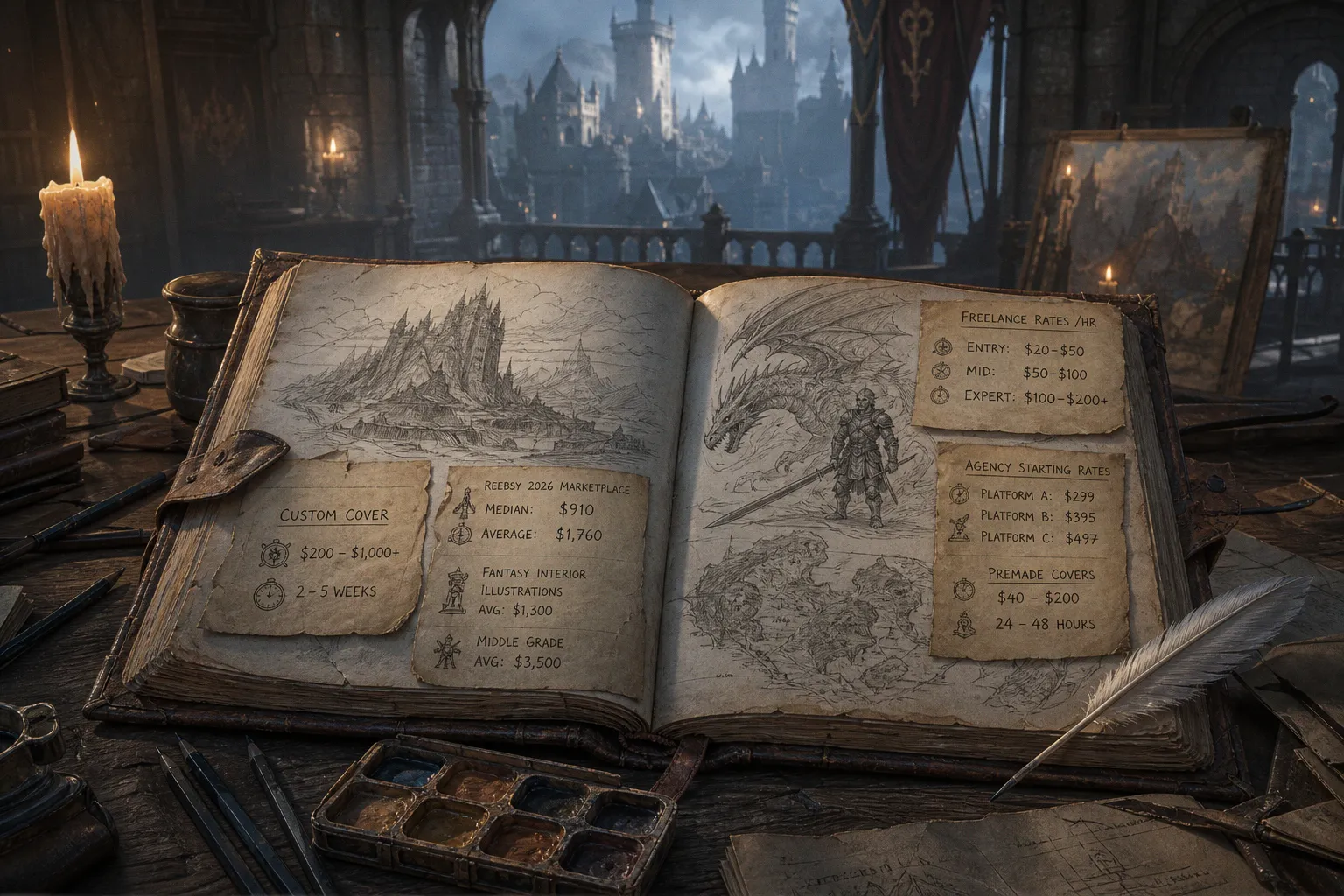 Fantasy cover artist hiring: which path suits your book?