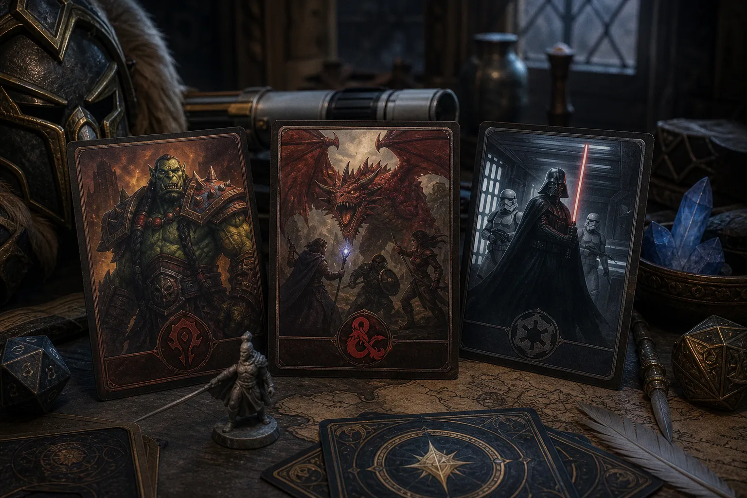 How the New D&D Crossovers With Warcraft and Star Wars Change TCG Art Commissions