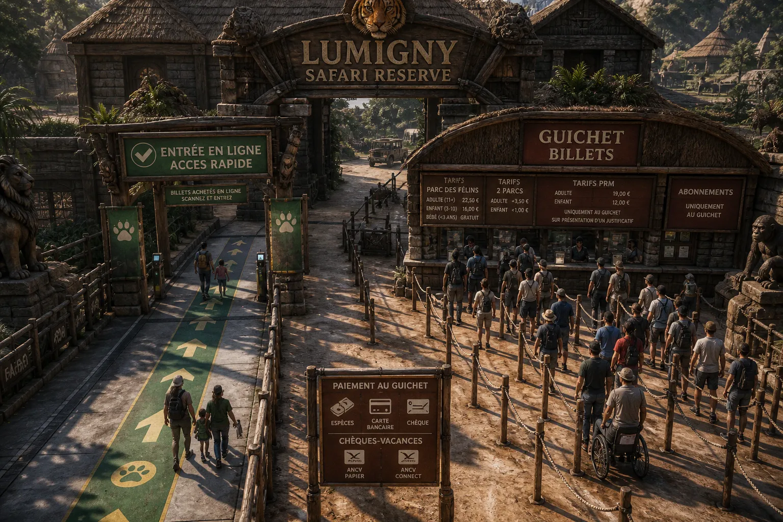 Lumigny Safari Reserve tickets: online vs. gate purchase
