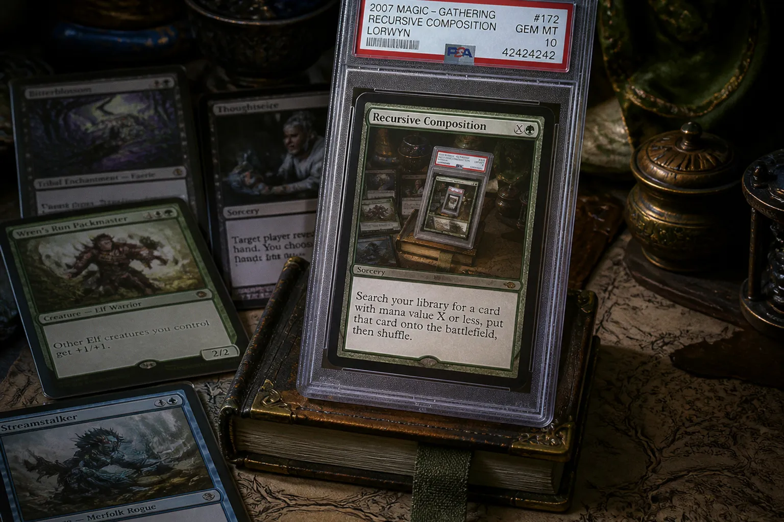 Mastering Recursive Composition: Lessons from Magic: The Gathering’s Meta-Art