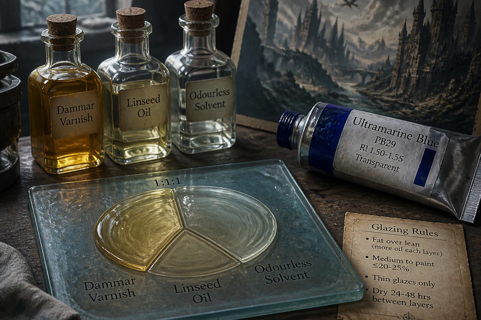 Oil paint glazing: a pre-session prep checklist