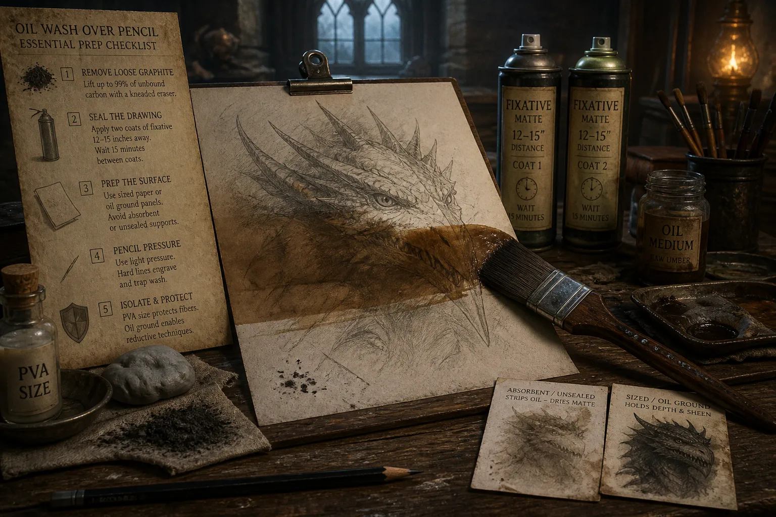Oil Wash Over Pencil: Essential Prep Checklist