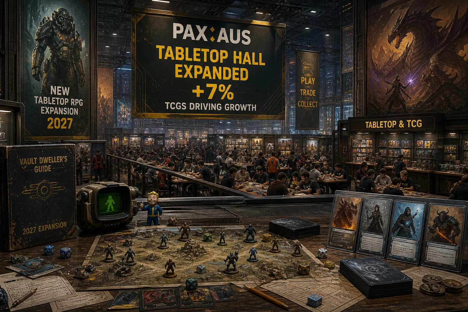 PAX Aus Expands Tabletop Hall by 7% Amid Surging TCG Market Demand