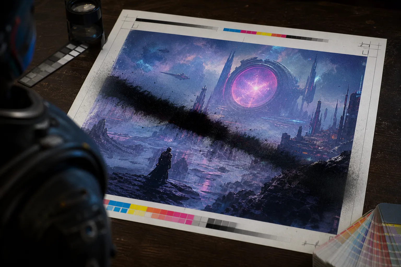 Sci-fi book illustration: print traps that cost money