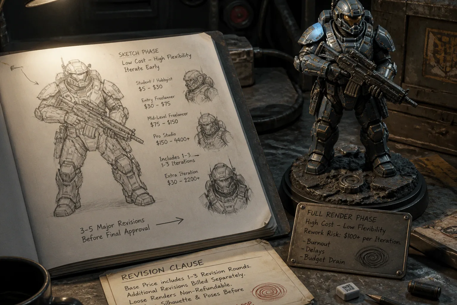 Sci-fi concept design: avoiding revision budget traps