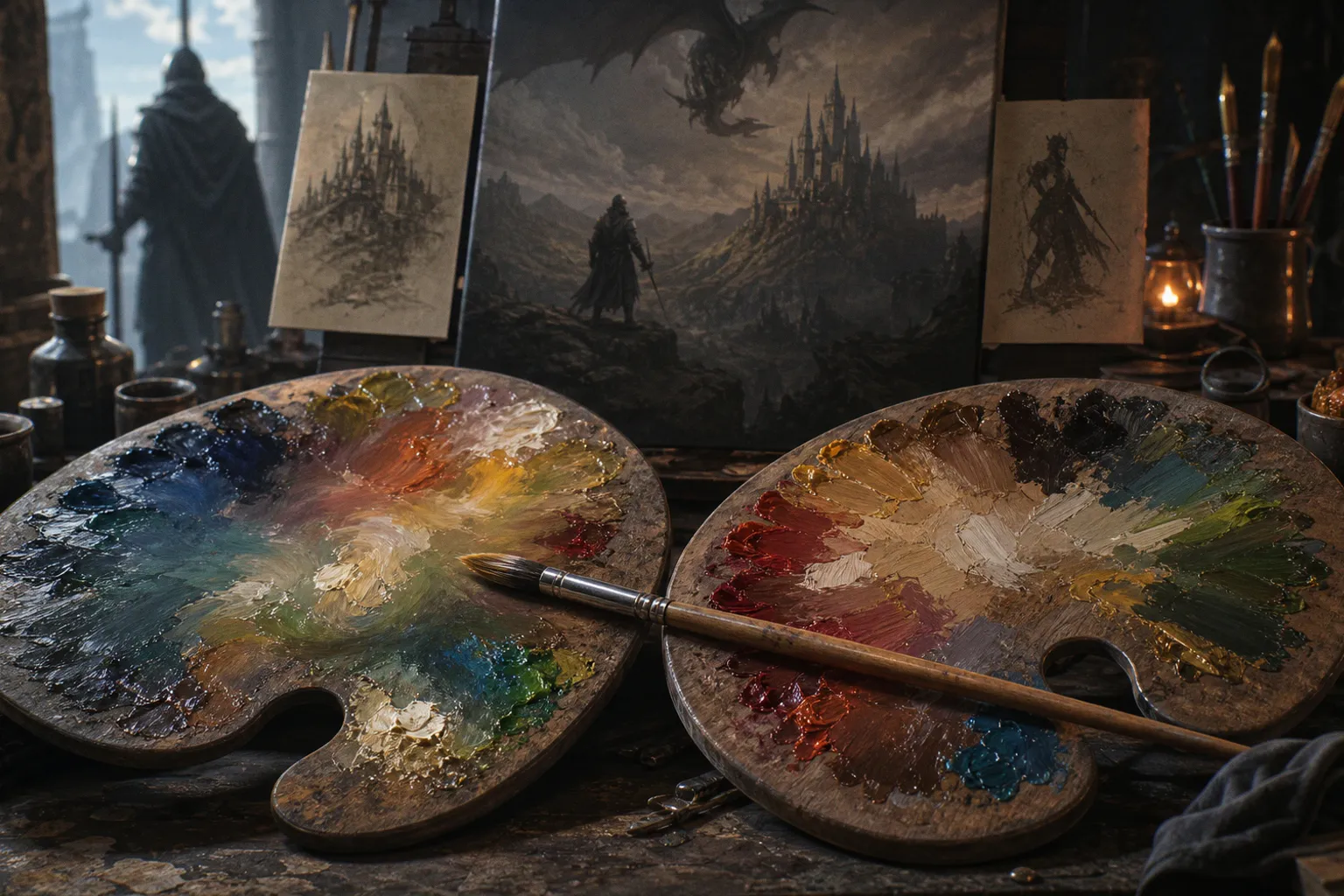 Wet-on-wet or layered oils: which fits your fantasy art?